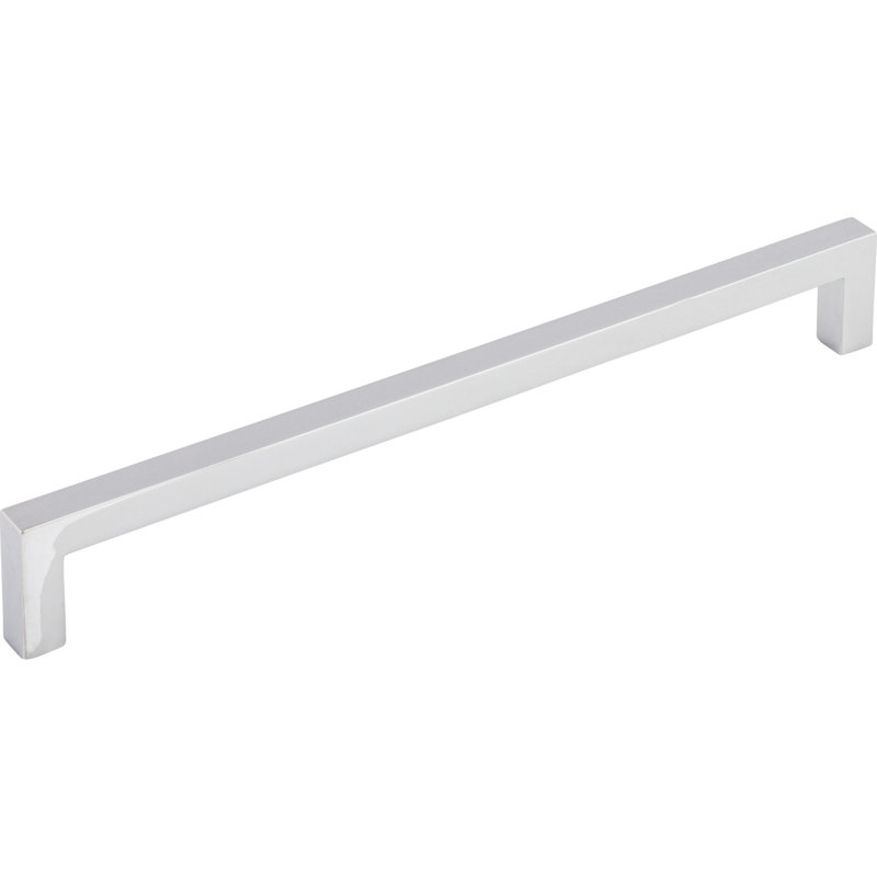 Square Bar pull, Polished Chrome, 8 13/16" Center to Center