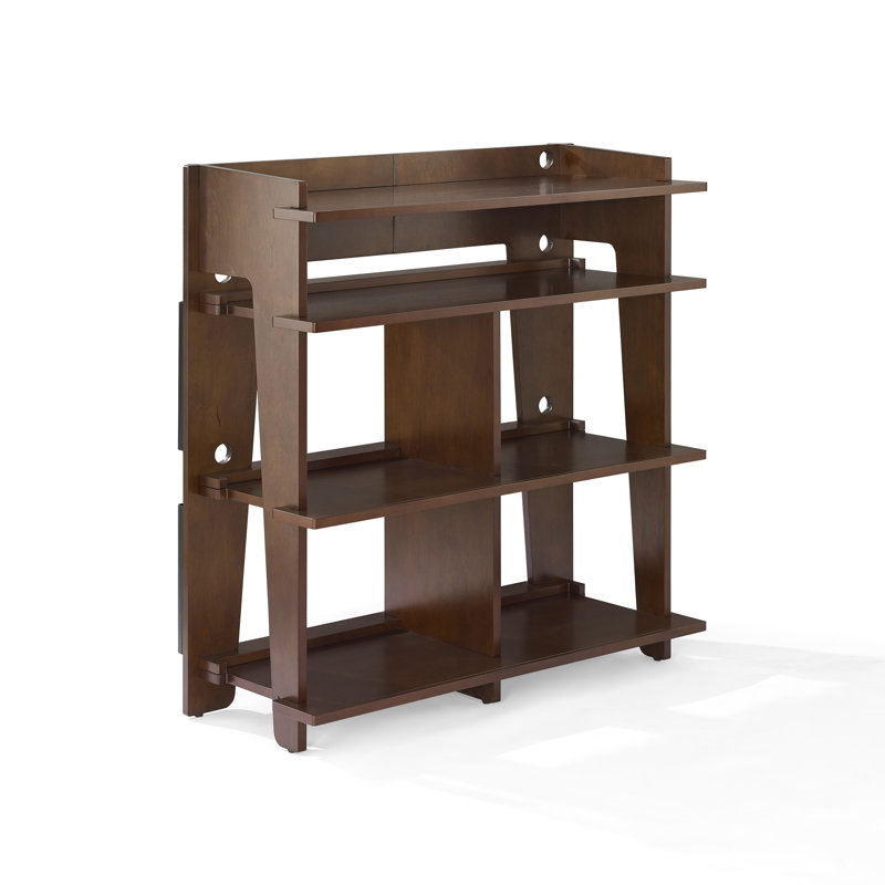 Mahogany 41.5'' Turntable Console with Record Storage