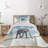Elephant Eclectic Polyester Coverlet-1121510805