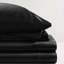 Drap-housse noir 7 pièces 100% satin