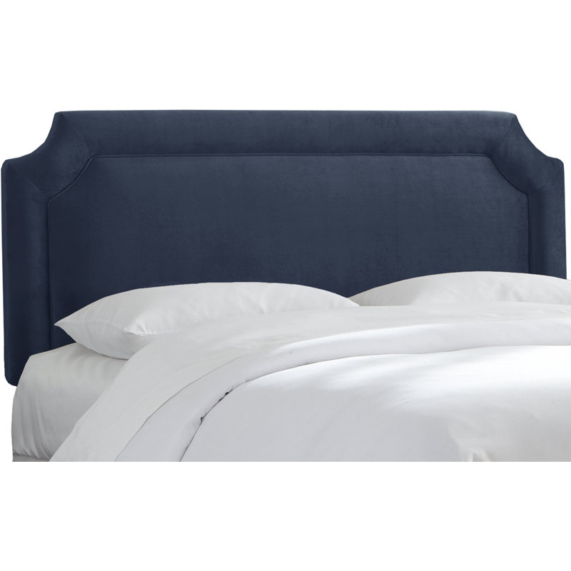 Pocola Upholstered Panel Headboard, Queen, Mystere Eclipse Performance Velvet