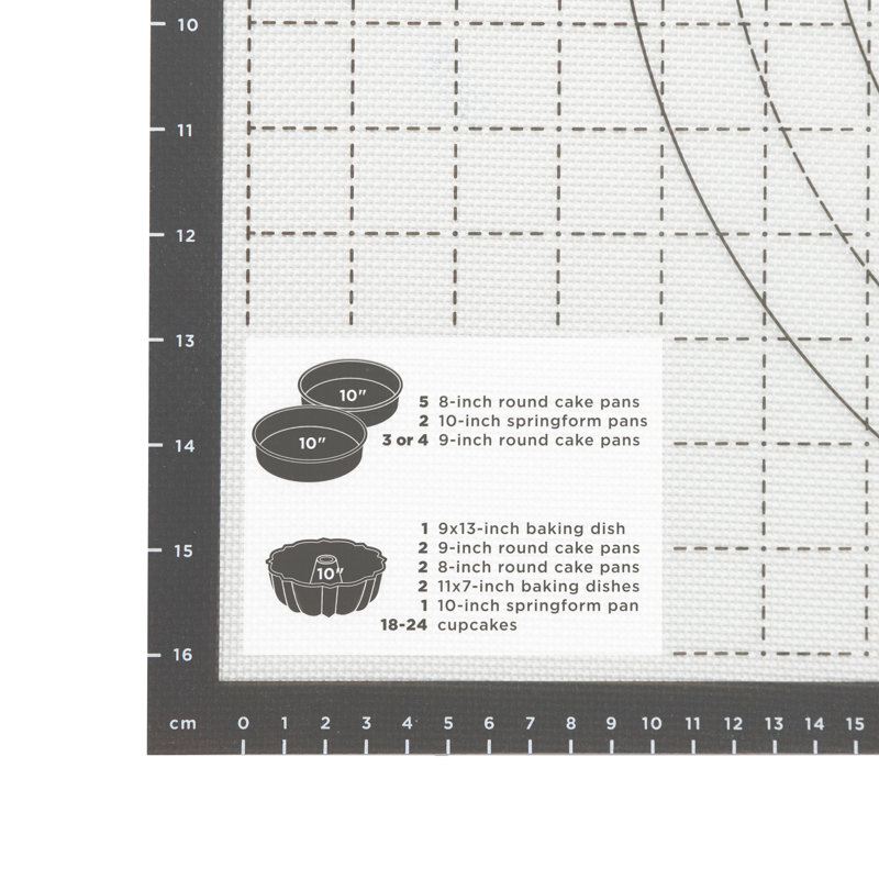 Tovolo Pro-Grade Sil Pastry Mat With Reference Marks For Baking