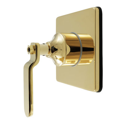 Kingston Brass Whitaker Single-Handle Three-Way Diverter Valve With Square Trim Kit