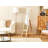 Kirshbaum Solid Wood Framed Freestanding Cheval in Beige