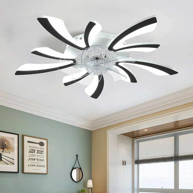 Annuska 78cm Ceiling Fan with LED Lights, Black
