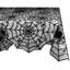 Nappe, ensemble de nappe, 54 x 72, toile d'araignée noire