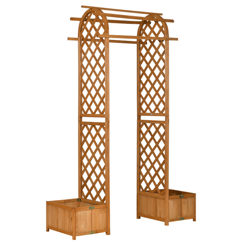 Tonnelle en bois massif l 65,4 po x P 21,3 po