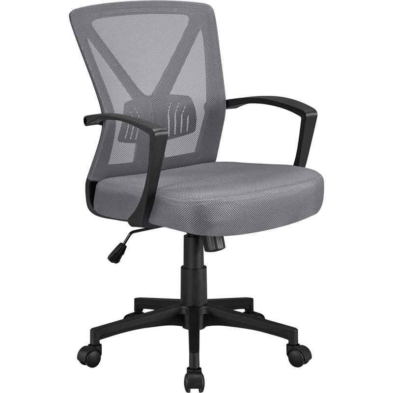 color Executive Mesh Desk Chair, Dark Gray