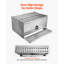 Coffre à outils pour marchepied de semi-remorque, 76,2 cm x 74,9 cm x 40,1 cm, coffre à outils robuste en tôle d'aluminium à damier, coffre de rangement étanche pour marchepied d'entrée de cabine avec serrure à poignée en T et clés pour camions plateaux, grues et semi-remorques