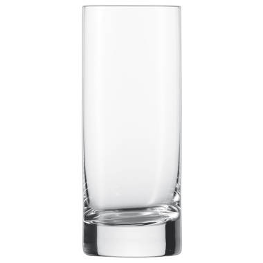 Tall Water Juice Drinking Glasses Set of 6, 16.9 oz Balance Collection  Highball