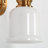Cassiel 1-Light Dimmable Gold Milky Glass Wall Sconce-1063419448