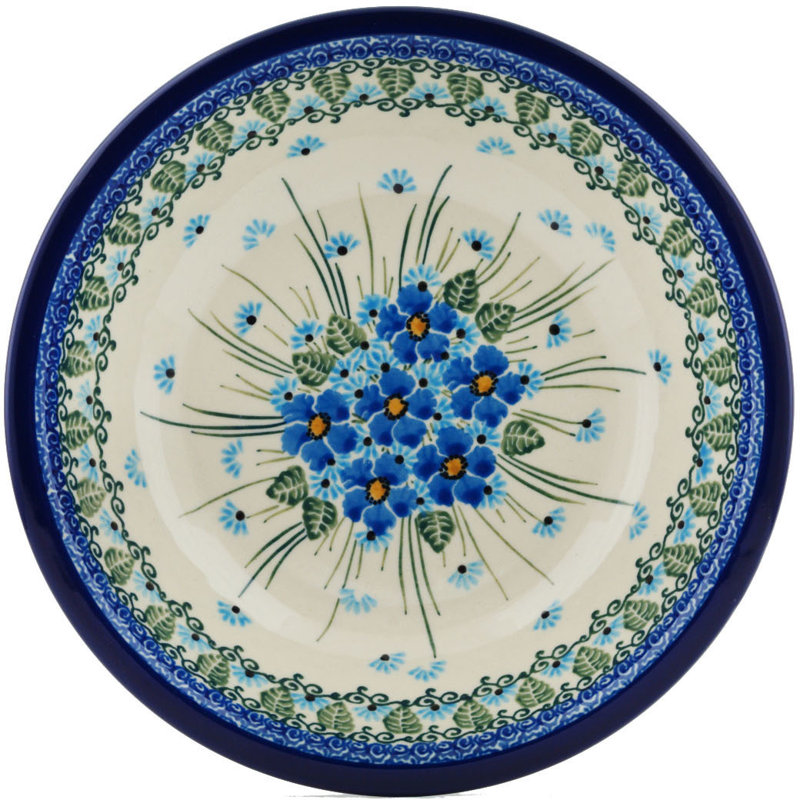 Forget Me Not Stoneware Pasta Bowl