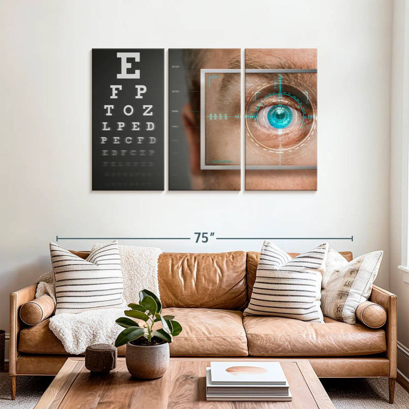 Alcaraz Blue Vision, 48" H x 74" W