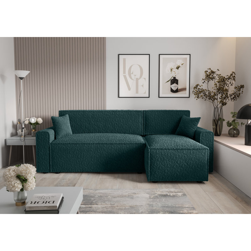 Bodyn 3 Seater Corner Sofa , Right -sided, Dark Green
