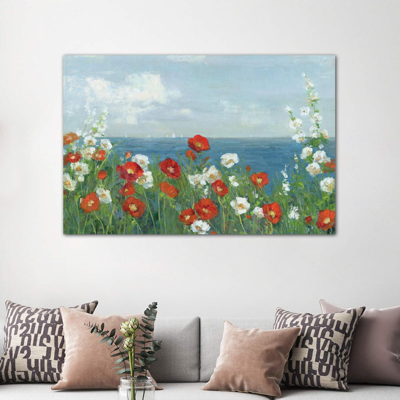 Through The Flowers by Sally Swatland - Wrapped Canvas Print, 152.5 cm H x 101.5 cm W