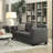 Laurissa Loveseat W/4 Pillows In Light Charcoal Linen 52406