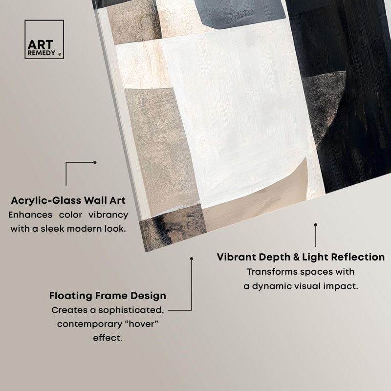 Impression sur toile Smooth and Rough II Modern Decor par Art Remedy, H 36 po x l 24 po