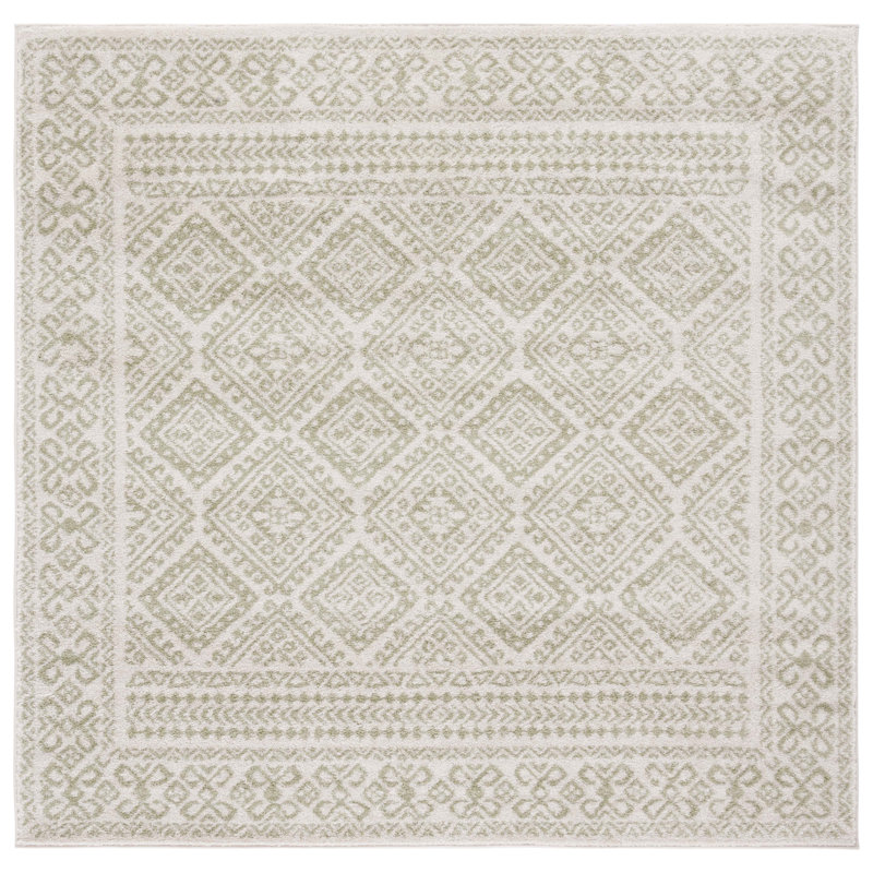 Tulum Performance Southwestern Rug, Square 6'7"