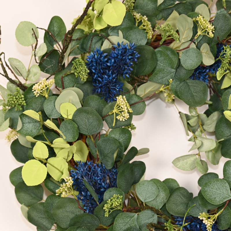 Couronne florale 24 po Eucalyptus