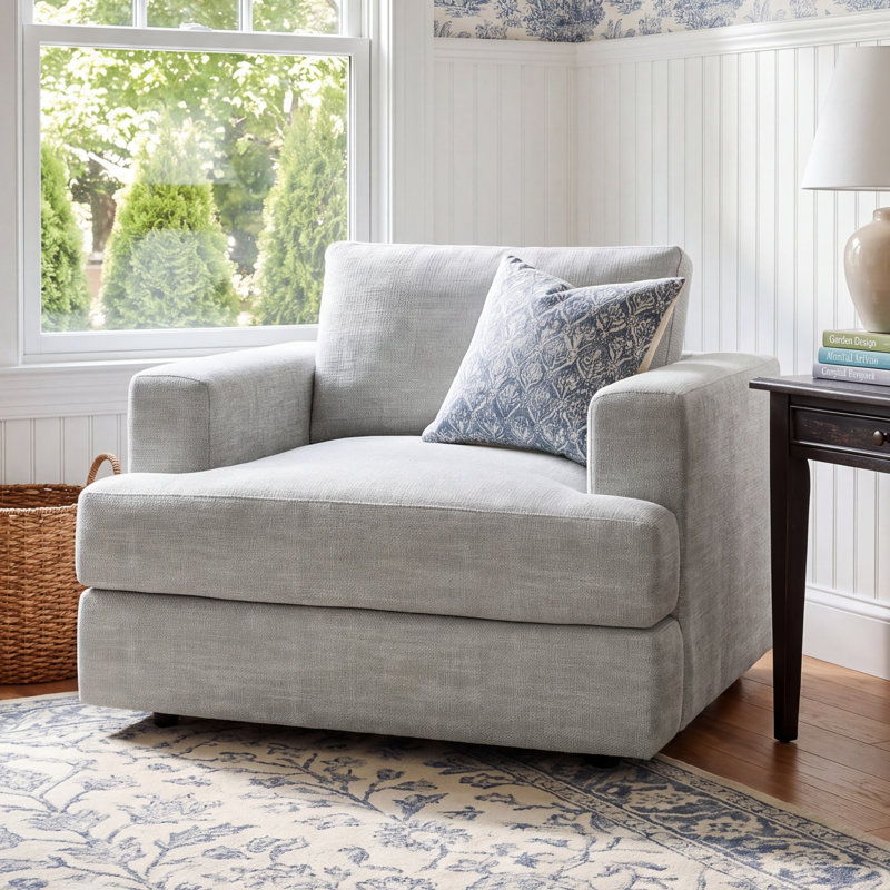 Cayden Upholstered Chair And A Half, Conversation Capri Basketweave