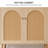 Rattan Accent Cabinet, 2-door Sideboard-1771353768