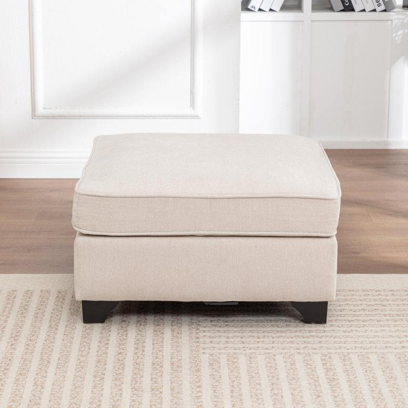 Repose-pieds Bennett, Beige
