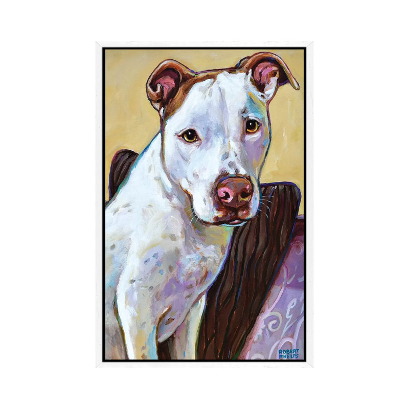 Ziggy 1 Piece Wall Art on Canvas, 66.04 cm H x 45.72 cm W, White Framed