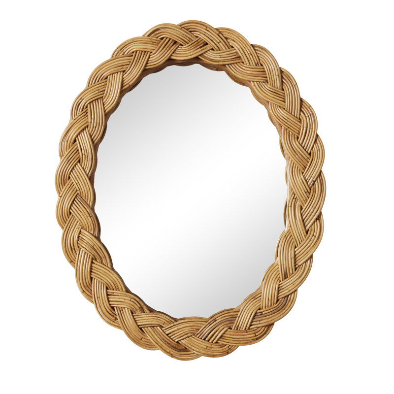 Castello Oval Rattan Mirror