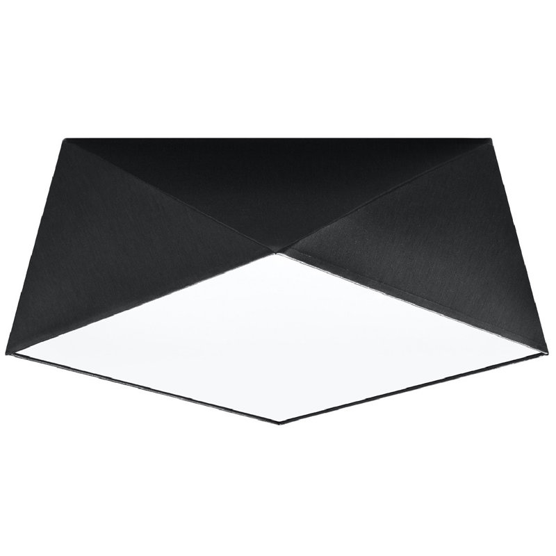 Carden Flush Mount, Black, 15cm H x 40cm W x 40cm D