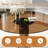 35-Inch Round Glass Dining Table