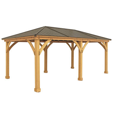 10 x 10 Meridian Gazebo Graphite Roof - Yardistry