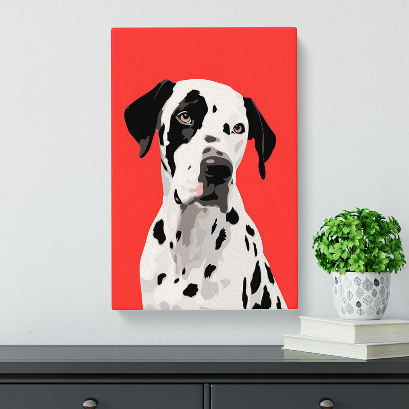 Dalmation Minimalism No.3 - Wrapped Canvas, 50cm H x 35cm W x 3cm D