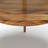 Wagner 18"W Solid Acacia Wood and Marble Top Mid-Century End Table with Sturdy Base