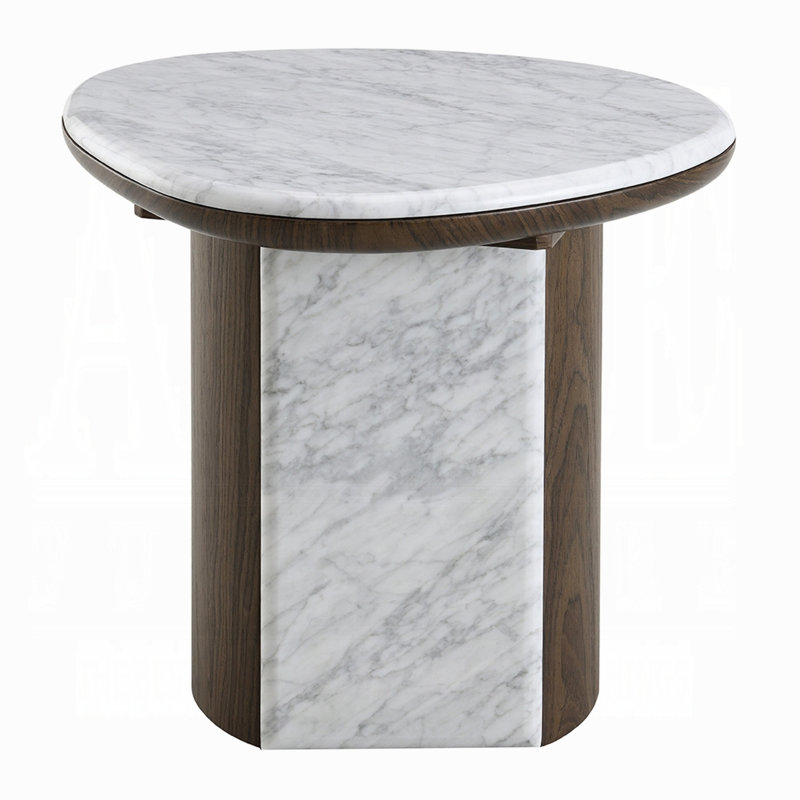 Table de bout Haidar avec marbre naturel