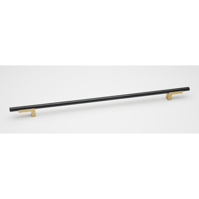 Poignée lisse Vita Bella, Champagne / noir mat, 14"