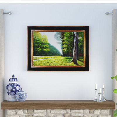 « the road to bas-breau, fontainebleau » par claude monet-picture cadre, reproduction d’art sur toile