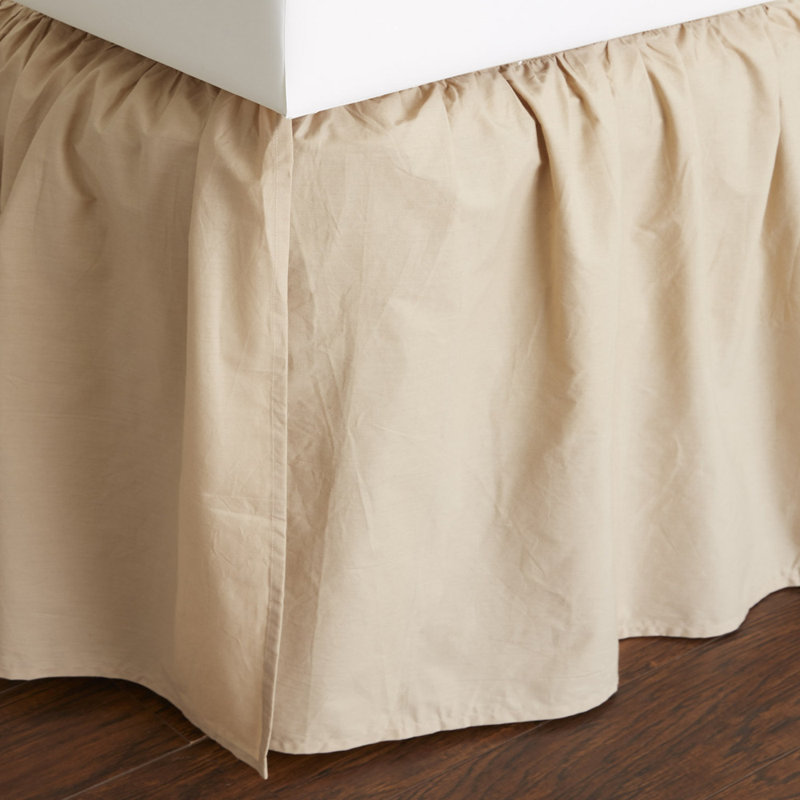 Barrett Ruffled Wrap Around Bed Skirt - Twin, Twin, Golden Yellow