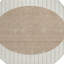 Tapis intérieur lavable rayé ivoire 8 pi