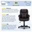 Chaise de bureau ergonomique Serta Mitchell, brun châtaignier rôti