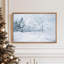 «Abstract Forest Winter Country Snowy Landscape», reproduction d'art sur toile encadrée-107118090-107118094