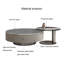 Combinaison de table ronde italienne