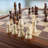Game Table - Reversible Tabletop with Chess, Checkers and Backgammon Gameboards - Game Room Furniture -  Chess & Games 