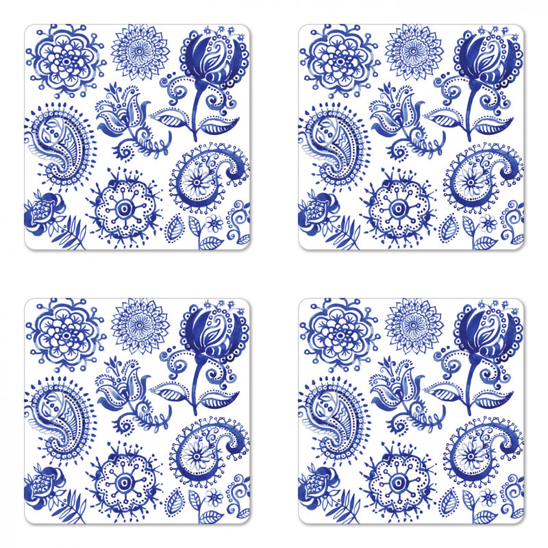 Square 4 Piece Coaster Set