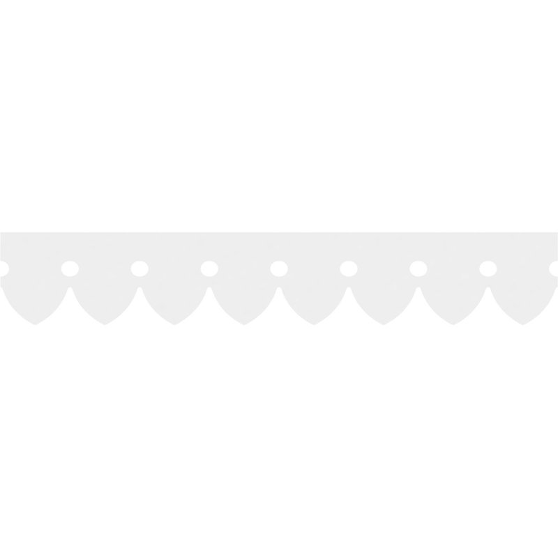 Garniture de course en PVC de qualité architecturale Martin, H 8 po x L 48 po x P 0,63 po