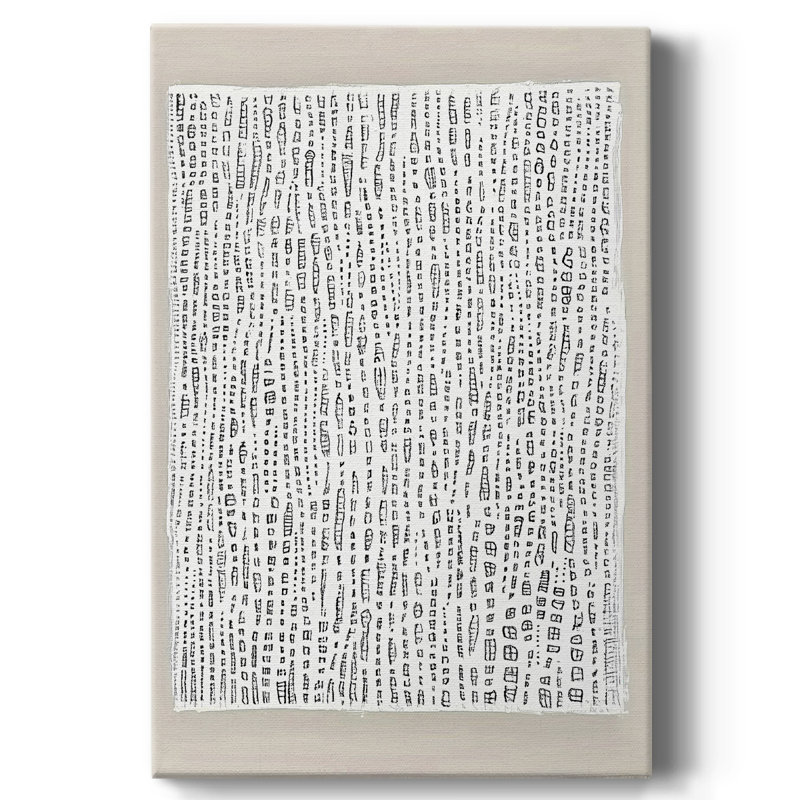 Toile tendue avec châssis abstrait XCI - prêt à être accroché , H 36 po x l 24 po