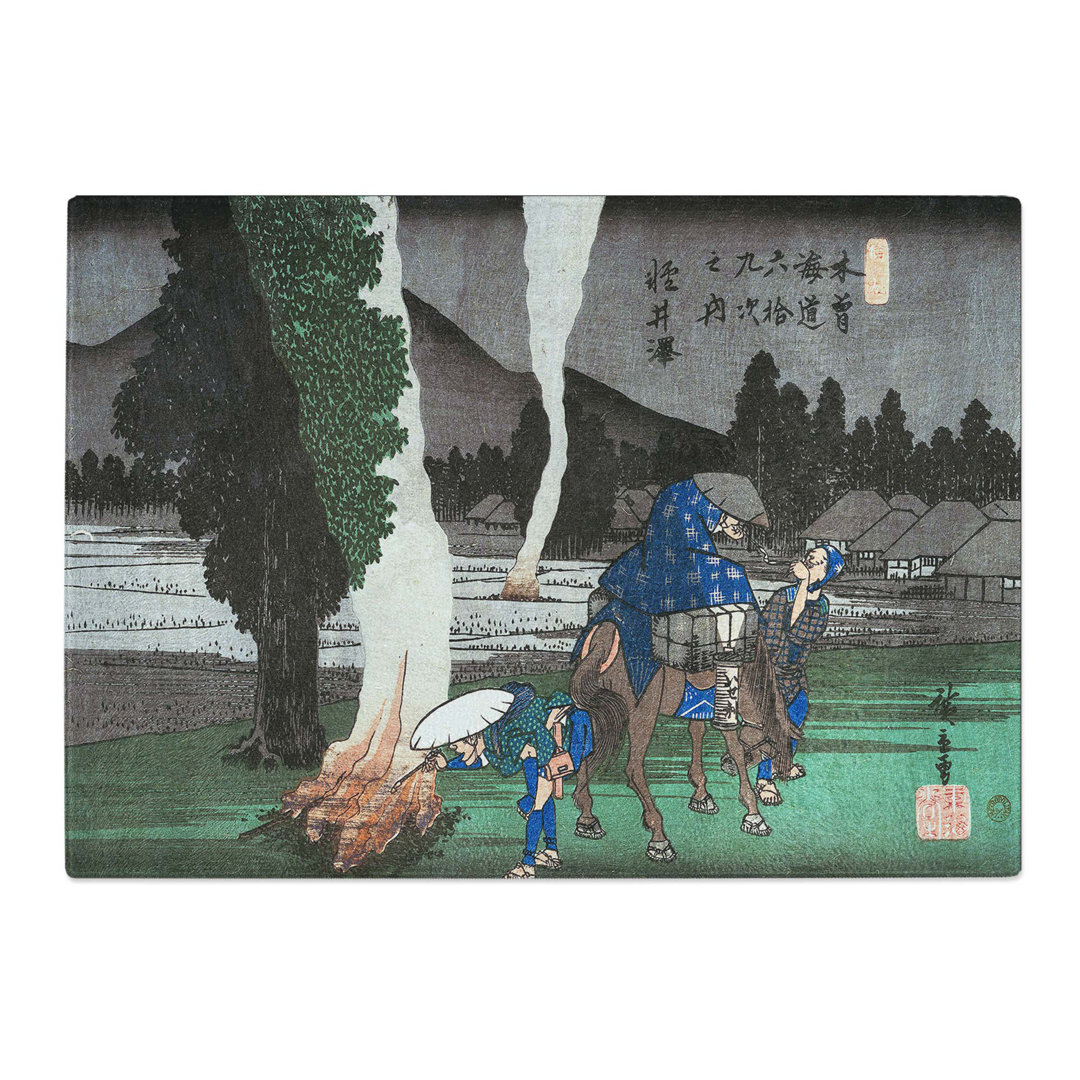 Tempered Glass Karuizawa by Utagawa Hiroshige Chopping Board