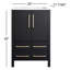 Ensemble de meuble-lavabo simple 2 tiroirs Winona