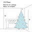 Arbre de Noël mince avec pin pré-éclairé-121645742