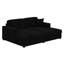 Canapé-lit surdimensionné de 86,5 po, canapé-lit modulaire en velours côtelé avec 2 coussins décoratifs, ports USB et porte-gobelets-1694068264