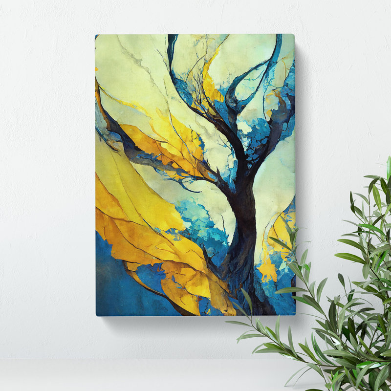 Abstract Tree No.3 - Wrapped Canvas Print, 60cm H x 40cm W x 3cm D